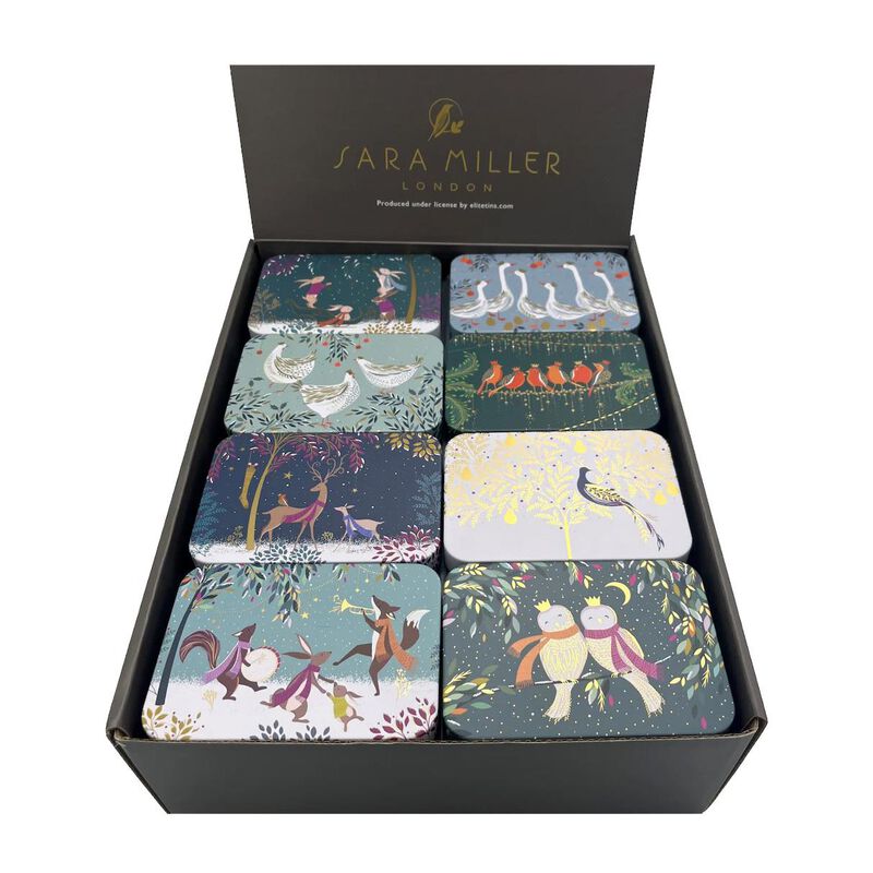 Sara Miller Christmas Woodland Pocket Tin image number 0